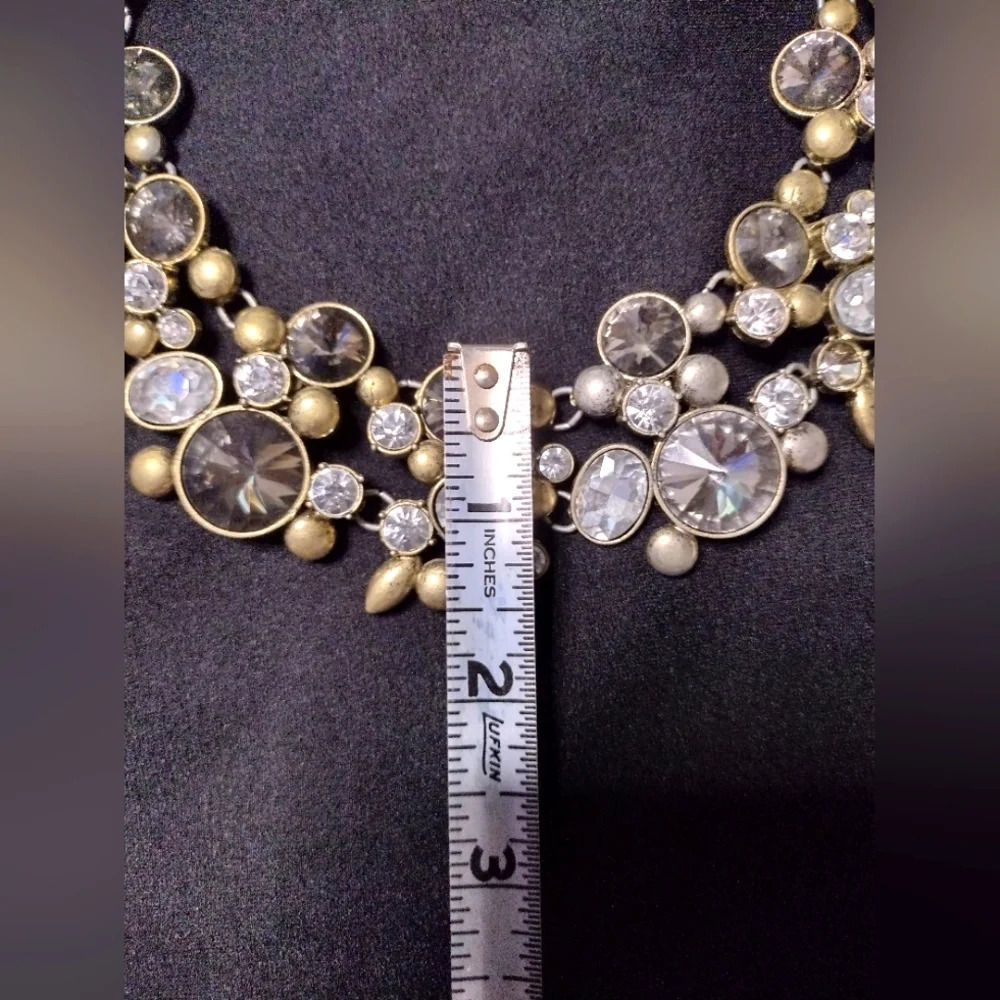 Chunky Rhinestone Statement Necklace - image 8